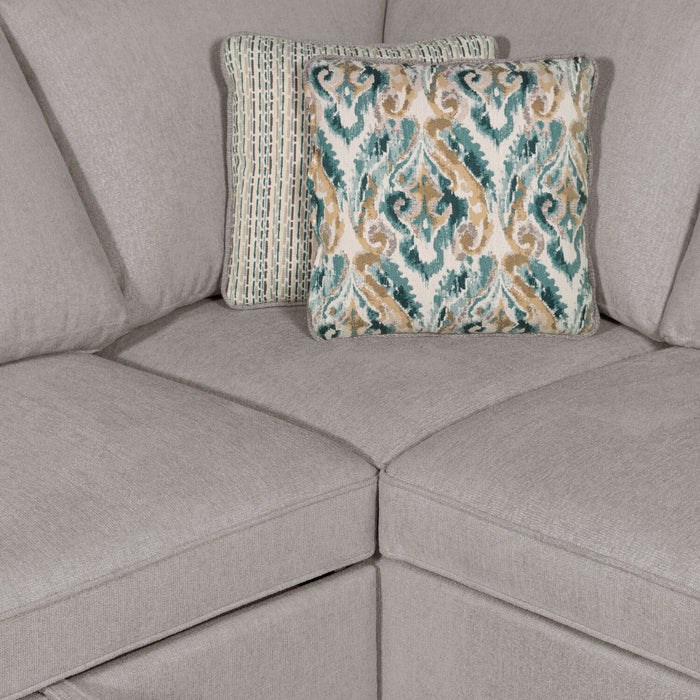 Sofa-lit sectionnel de droite Haven de Scott Living 2 pièces en tissu de chenille - gris