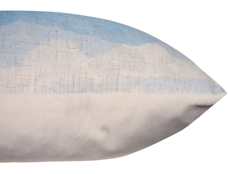 Coussin décoratif collines - bleu