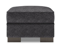  Pouf Track de Sofa Lab de 24 po fabriqué au Canada en tissu de chenille - gris Luxury Charcoal 