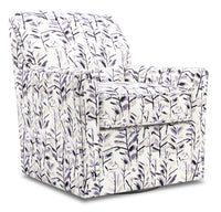  Fauteuil d’appoint pivotant Sofa Lab de 31 po fabriqué au Canada en tissu - Pebble multicolore 