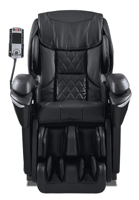 Fauteuil inclinable de massage Real Pro ULTRAMC Prestige de Panasonic de 35,4 po en cuir synthétique de qualité supérieure - noir