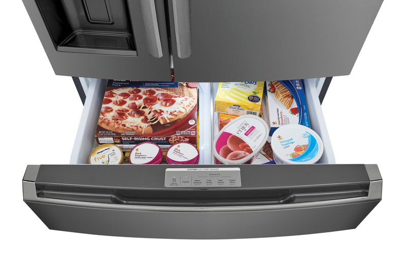 Réfrigérateur Frigidaire Gallery de 21,5 pi³ et de 36 po de profondeur comptoir à 4 portes françaises - acier inoxydable noir Smudge-ProofMD - GRMC2273CD