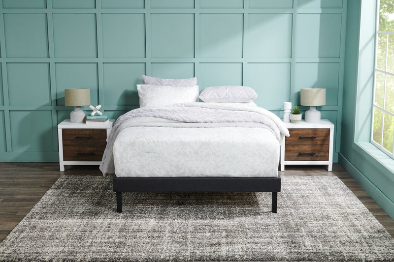 Base plateforme Breeze pour lit double - noir