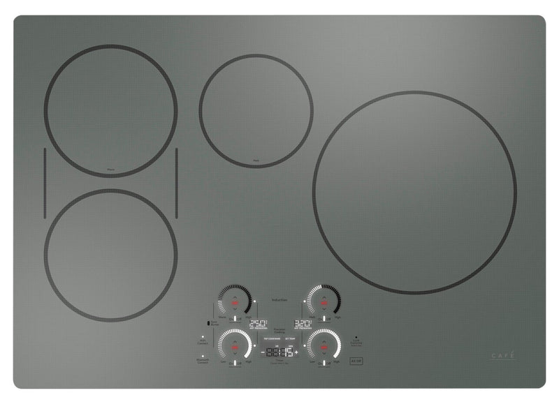 Surface de cuisson à induction Café de 30 po à 4 éléments - acier inoxydable - CHP90302TSS