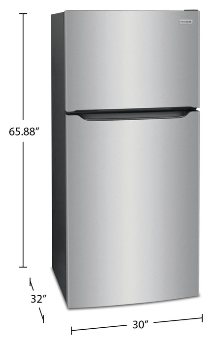 Réfrigérateur Frigidaire de 20 pi³ et de 30 po à congélateur supérieur - acier inoxydable - FFTR2045VS