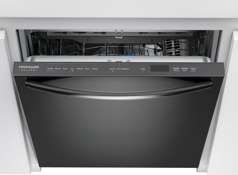 Lave-vaisselle encastré Frigidaire Gallery de 24 po et de 47 dBA avec commandes sur le dessus - acier inoxydable noir Smudge-ProofMC - GDSH4715AD 