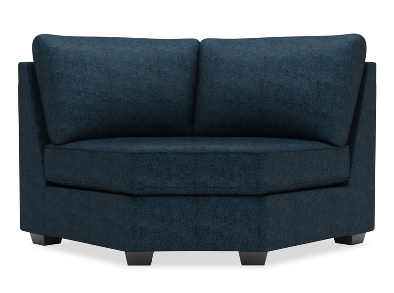 Fauteuil courbé en coin Roll de la collection Sofa Lab - Luxury Indigo