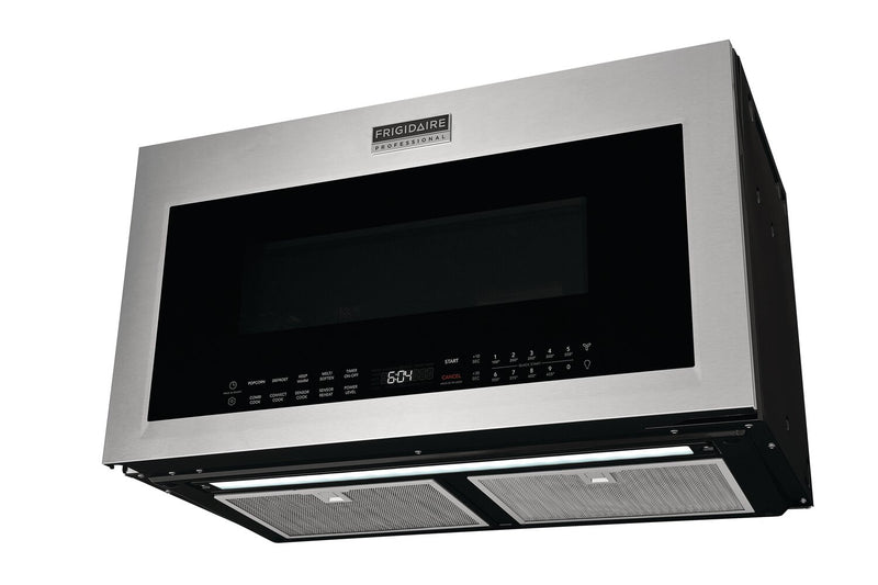 Four à micro-ondes à hotte intégrée Frigidaire Professional de 1,9 pi³ avec cuisson par convection et cuisson par capteur - acier inoxydable Smudge-ProofMD - PMOS198CAF