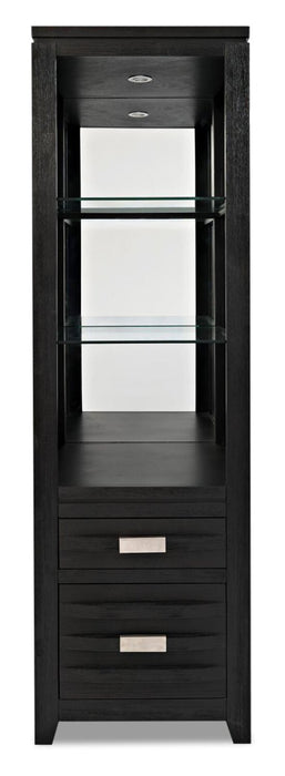 Meuble audio-vidéo mural Bronx 4 pièces de 94 po avec rangement et système de gestion des câbles pour téléviseurs jusqu’à 55 po - anthracite