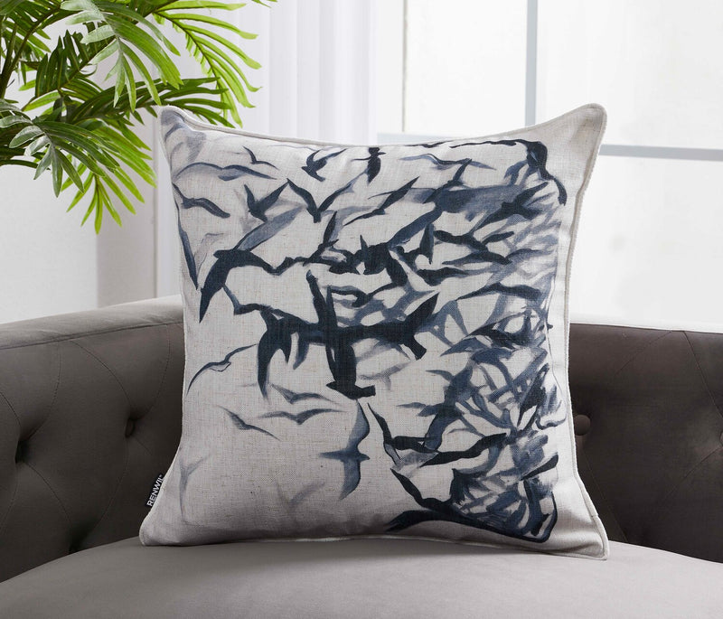 Coussin décoratif volée - bleu