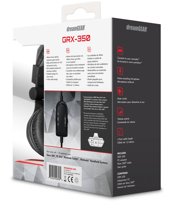 Casque d'écoute universel câblé pour le jeu DreamGEAR