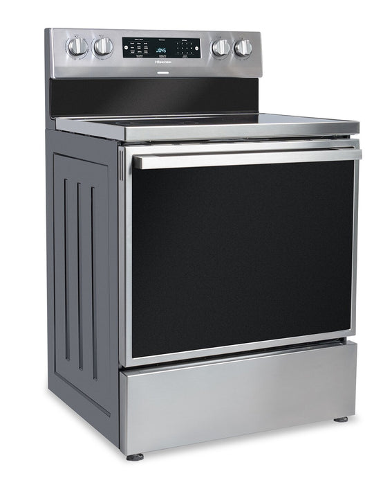 Cuisinière électrique Hisense de 5,8 pi³ avec friture à air et convection européenne - acier inoxydable - HBE3501CPS