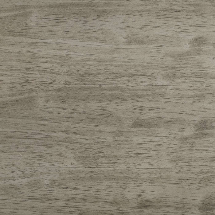 Lit plateforme de rangement Levi en bois avec tête de lit et cadre de lit, gris bois de grève - format très grand lit