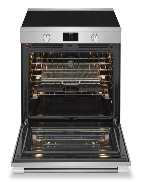 Cuisinière à induction Frigidaire Professional de 6,2 pi³ avec convection totale et surface de cuisson facile à nettoyer - acier inoxydable Smudge-ProofMD - PCFI308CAF