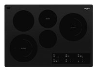 Surface de cuisson électrique Whirlpool de 30 po à 5 éléments - noire - WCE97US0KB