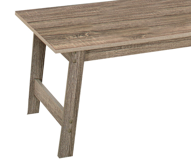 Ensemble 3 tables modernes Jacey de 36 po (table à café et 2 tables de bout) - taupe foncée 