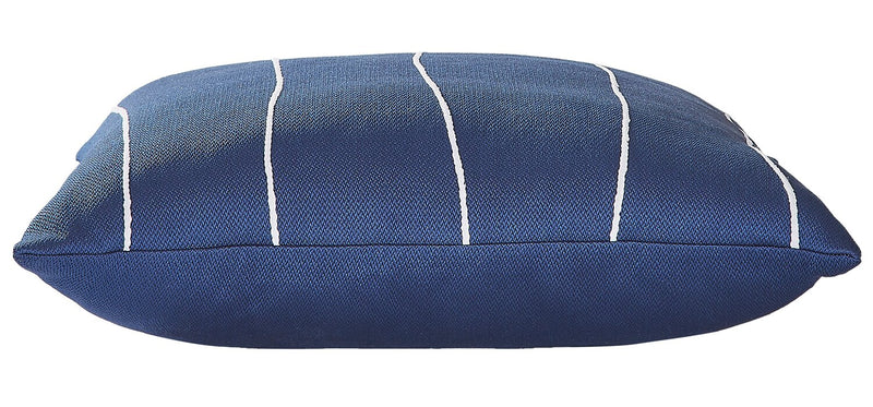 Coussin décoratif rayé pour l’intérieur et l’extérieur - bleu marine
