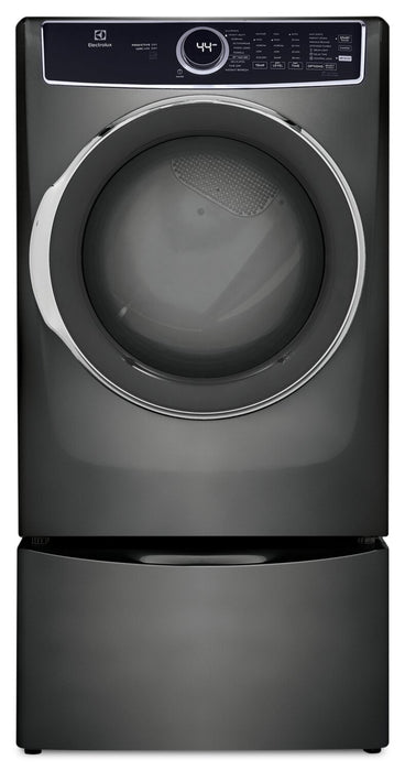 Sécheuse électrique Electrolux de 8 pi³ avec vapeur - titane - superposable - ELFE753CAT