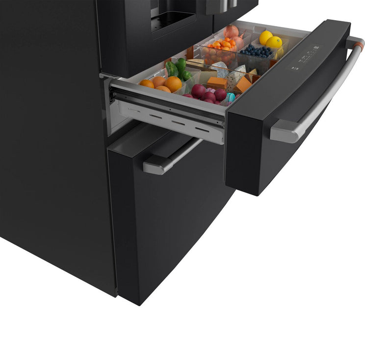 Réfrigérateur Café de 22,3 pi³ et de 36 po à 4 portes - noir mat - CXE22DP3PD1