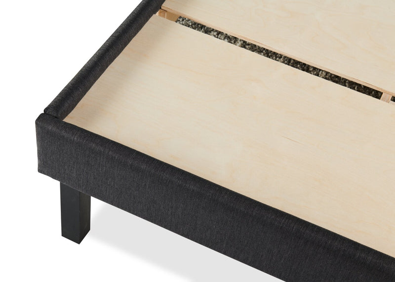 Base plateforme Breeze pour lit simple très long - noir