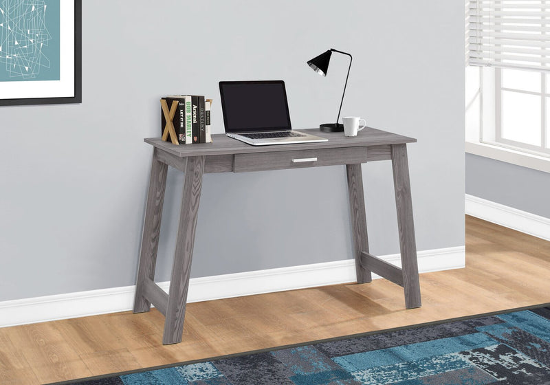 Bureau Kristina de 42 po avec tiroir - gris