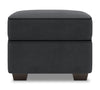 Pouf personnalisable Roll de Sofa Lab de 24 po fabriqué au Canada en tissu d’apparence lin - gris Pax Pepper