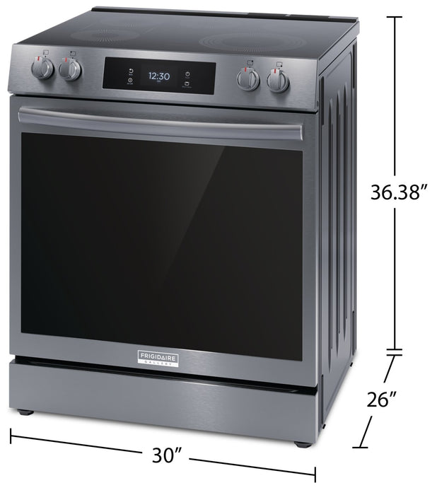 Cuisinière électrique Frigidaire Gallery de 6,2 pi³ avec convection totale et friture à air - acier inoxydable noir Smudge-ProofMD - GCFE306CBD