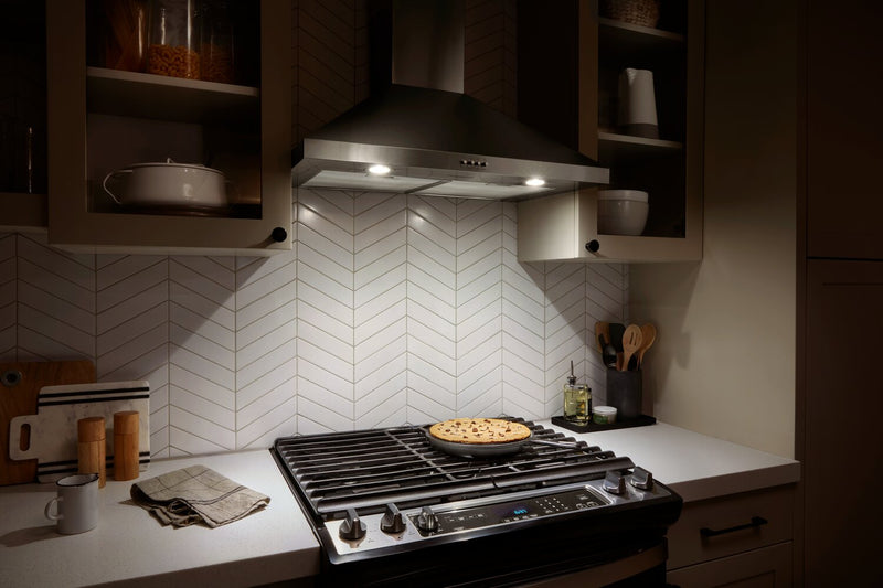 Hotte de cuisinière murale de style cheminée Whirlpool de 30 po - WVW73UC0LS