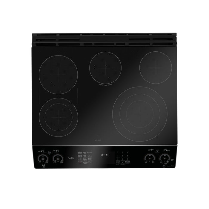 Cuisinière intelligente électrique Profile de 6,8 pi³ avec convection européenne véritable - acier inoxydable résistant aux traces de doigts - PCS980YMFS