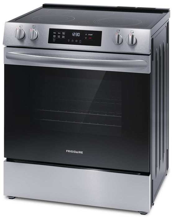 Cuisinière électrique Frigidaire de 5,3 pi³ avec élément EvenTempMC et surface de cuisson à 5 éléments - acier inoxydable - FCFE306CAS