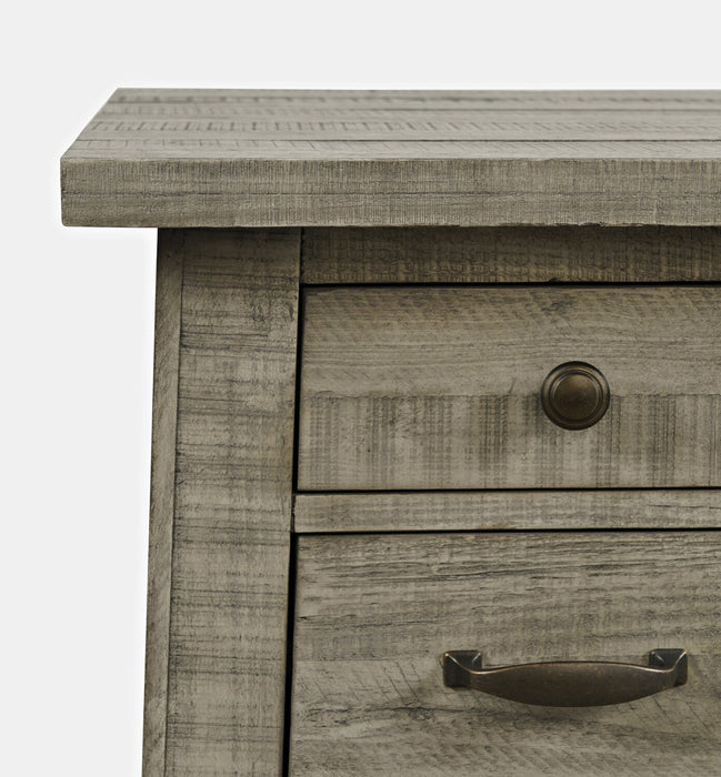 Table de fauteuil rustique Colson de 18 po avec rangement - bois de grève 