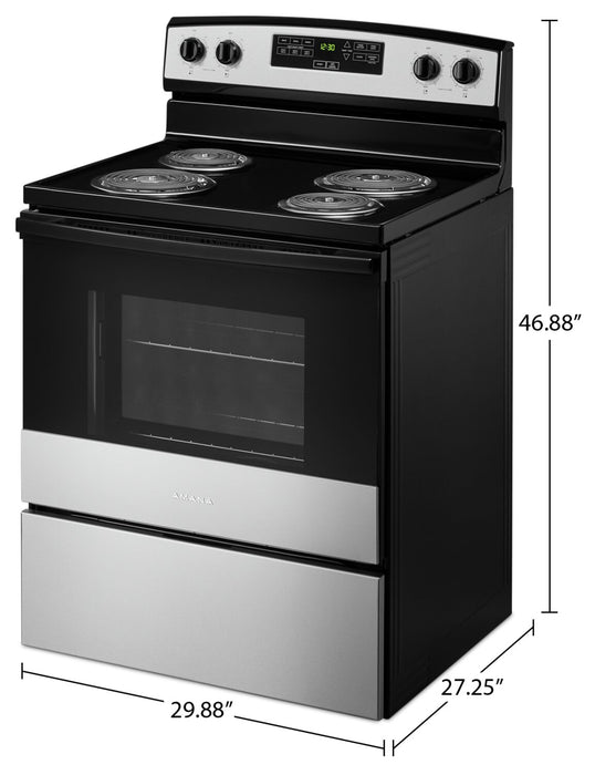 Cuisinière électrique Amana de 4,8 pi³ - acier inoxydable - YACR4303MMS