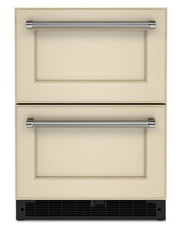 Réfrigérateur-tiroir KitchenAid de 4,3 pi³ et de 24 po sous le comptoir à tiroirs - panneau personna…
