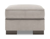 Pouf personnalisable Track de Sofa Lab de 24 po fabriqué au Canada en tissu d’apparence lin - gris Pax Slate