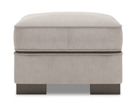  Pouf Track de Sofa Lab de 24 po fabriqué au Canada en tissu d’apparence lin - gris Pax Slate 