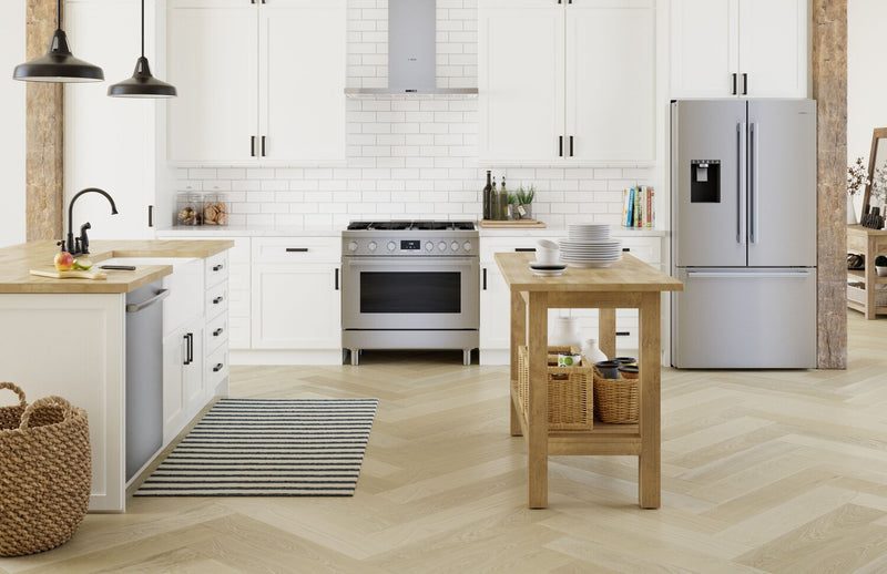 Réfrigérateur Bosch de série 500 de 26 pi3 à portes françaises - B36FD50SNS