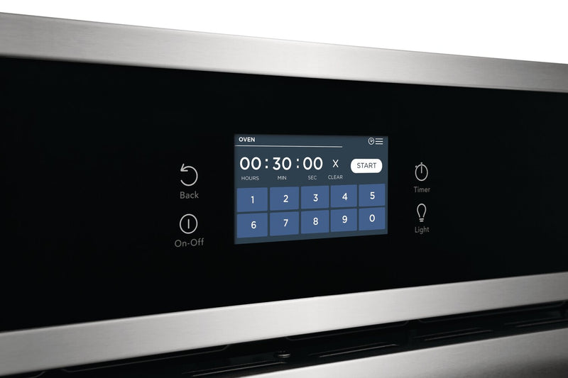 Four mural simple électrique Frigidaire de 3,8 pi³ et de 27 po avec convection à ventilateur - acier inoxydable - FCWS2727AS