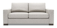  Sofa Track de Sofa Lab de 75 po de format condo fabriqué au Canada en tissu de chenille - argenté Luxury Silver 