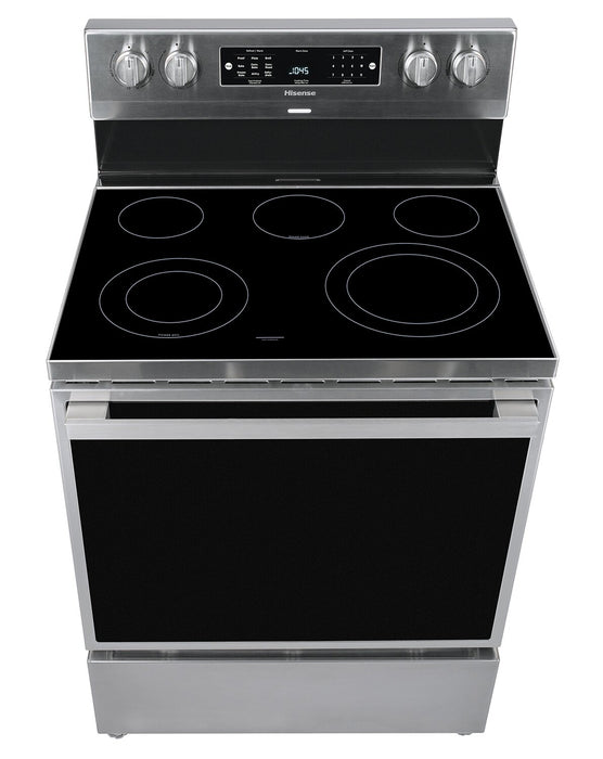 Cuisinière électrique Hisense de 5,8 pi³ avec friture à air et convection européenne - acier inoxydable - HBE3501CPS