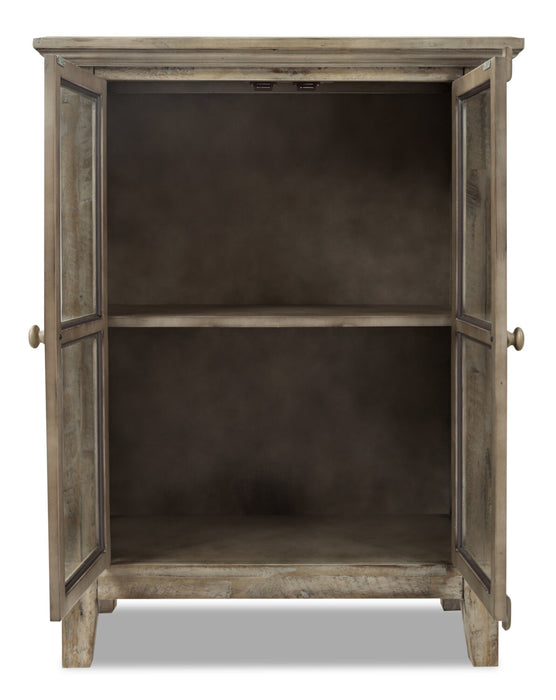 Armoire décorative Rocco de 32 po avec 2 portes - bois naturel