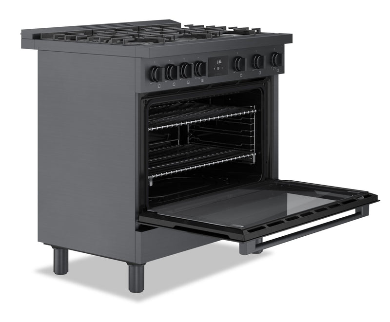 Cuisinière à gaz amovible Bosch de série 800 de 3,4 pi3 de style industriel - HGS8645UC