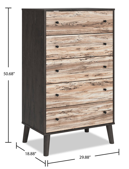 Commode verticale Wolf - brune