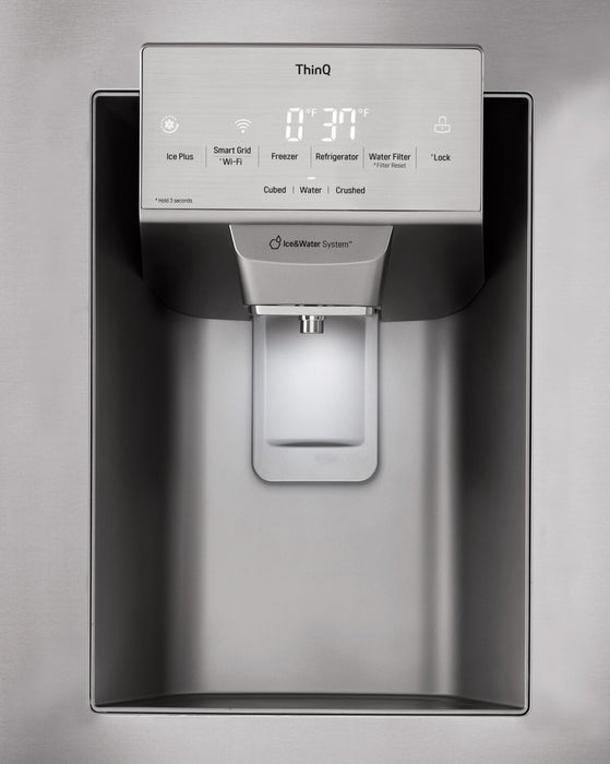 Réfrigérateur LG de 28 pi³ et de 36 po à portes françaises - acier inoxydable Smudge-ProofMD - LRFS28XBS