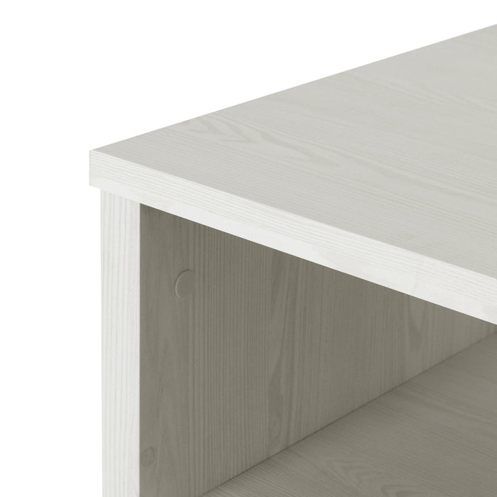 Table de nuit Dove de 23,8 po (L) x 22,5 po (H) à 1 tiroir, fabriquée au Canada - blanche