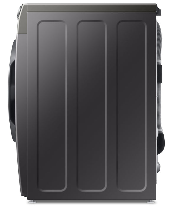 Laveuse à la vapeur Samsung à chargement frontal de 2,9 pi³ et de 24 po - grise - superposable - WW25B6900AX/AC