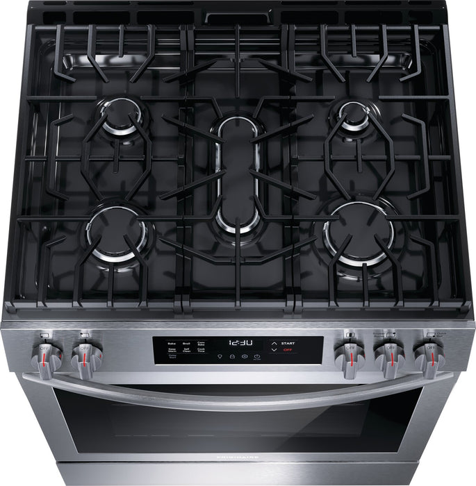 Cuisinière à gaz Frigidaire de 5,1 pi³ avec préchauffage rapide et cuisson par convection - acier inoxydable - FCFG3083AS
