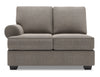Causeuse de gauche Roll de la collection Sofa Lab - Luna Smoke