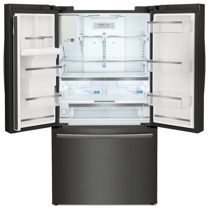 Réfrigérateur Frigidaire Gallery de 22,6 pi³ et de 36 po de profondeur comptoir à portes françaises - acier inoxydable noir Smudge-ProofMD - GRFC2353AD