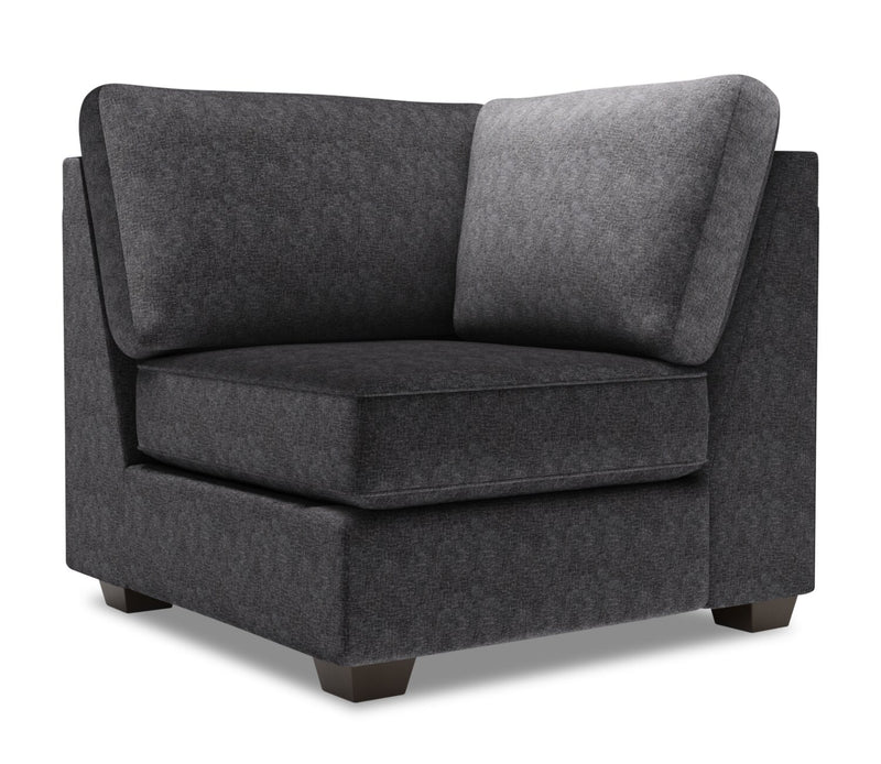 Fauteuil carré en coin Roll de la collection Sofa Lab - Luxury Charcoal