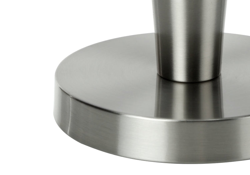 Ensemble 2 lampes de table de 24 po en métal nickel avec recharge USB